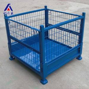 Chine fournisseur pliable palette en acier d'entrepôt <span class=keywords><strong>cage</strong></span> et conteneur en treillis métallique - Product Image 5