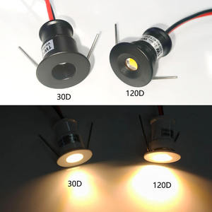 Mini spots <span class=keywords><strong>LED</strong></span> encastrés réglables DC12V 1W, petits éclairages de plafond pour vitrine, armoire, placard, IP65, anti-éblouissement, en aluminium - Product Image 3