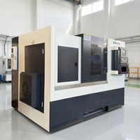 Tour CNC Fanuc TCK50 robuste, horizontal, à broche unique, entièrement automatique, haute précision, à banc incliné, pour le métal