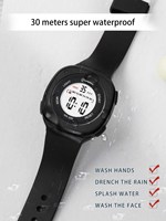 Jam Tangan Warna Permen Mingrui untuk Anak Laki-laki Perempuan Anak-anak, Jam Tangan Digital Sport Persegi 37.4MM, Tahan Air 30M, Tahan Guncangan