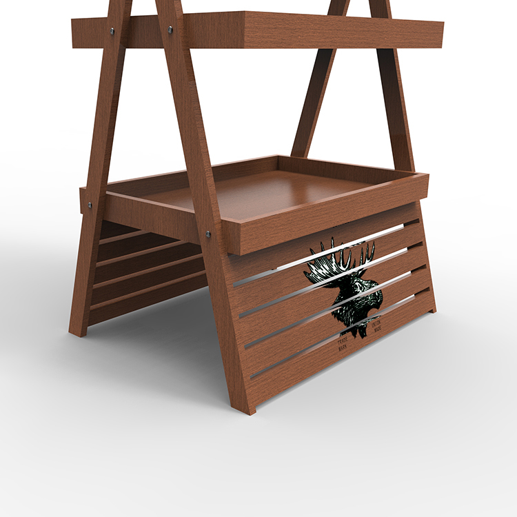 Special Wooden Display Cabinet for Shopping Malls and Supermarkets for Red Wine Bottles Display Rack — view 4