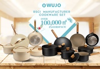 Panci & Wajan Anti Lengket Aluminium Granit Batu 3pcs 24cm 28cm Logo Kustom Produsen Mewah Bersertifikasi BSCI / CA 65