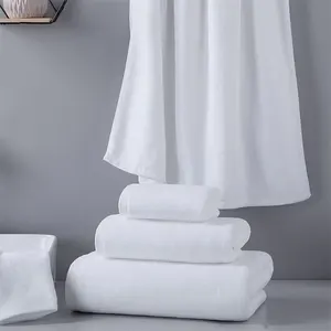 hotel linen custom terry white cotton plain woven bath towel face towel