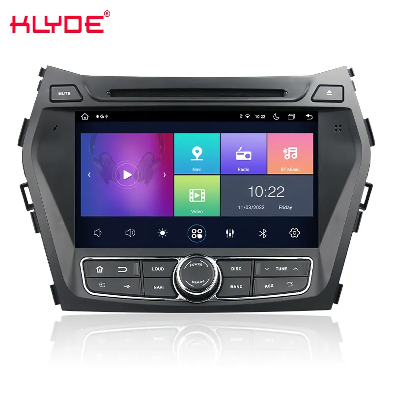 Для Hyundai IX45/Santa Fe 2005-2020 Восьмиядерный 8 + 128 ГБ Android 13,0 CARPLAY экран Авто GPS навигация автомобильное радио