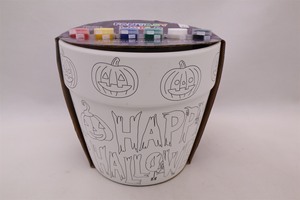 Mini <span class=keywords><strong>vasi</strong></span> <span class=keywords><strong>di</strong></span> fiori in ceramica per bambini con 6 colori Set <span class=keywords><strong>di</strong></span> pittura e pennello per il disegno <span class=keywords><strong>di</strong></span> zucca e la coltivazione Kit regalo <span class=keywords><strong>di</strong></span> Halloween - Product Image 3