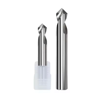 Haute Précision HSS Métal Cutter Carbure Alliage Outil De Fraisage Clé Seater Routeur Bit 1PCS 2-Flûte HRC55 Forets Centraux En Aluminium
