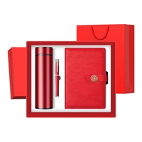 Ensemble cadeau d'affaires promotionnel moderne 3 en 1 : carnet + stylo + tasse isotherme en acier inoxydable, articles pour cadeaux d'entreprise