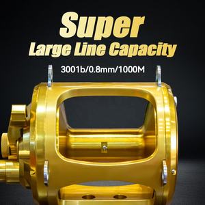 Mulinello da pesca grande gioco 80w Deep Sea <span class=keywords><strong>2</strong></span> velocità Golden Jigging tonno acqua salata mulinelli da pesca traina per acqua salata mulinelli da traina - Product Image 5