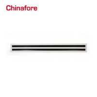 Grille de couverture en aluminium pour climatiseur 1 pièce, Grille de couvercle par lames fixes, diffuseur de fente linéaire pour plafond, ventilation de climatisation