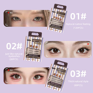 Kit de faux cils en grappes effet <span class=keywords><strong>manga</strong></span> DIY en gros, cils en grappes vaporeux avec extensions de cils inférieurs moelleux, mélange de cils en grappes - Product Image 5