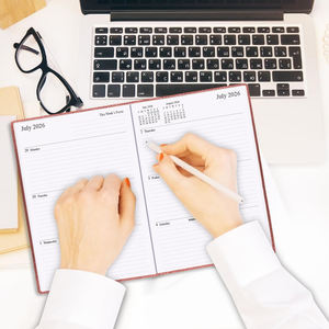 สมุดโน้ตหนังเทียมสายหนังแข็ง A5pu พร้อมช่องใส่ปากกา สมุดโน้ตธุรกิจแบบเรียบง่าย - Product Image 5