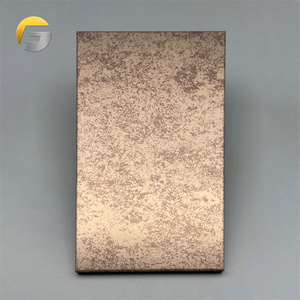 Panneau métallique décoratif en <span class=keywords><strong>acier</strong></span> inoxydable vieilli V4005, finition <span class=keywords><strong>patine</strong></span> - Product Image 5