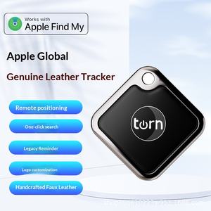 애플 글로벌 로케이터 애완동물 목걸이 어린이 오토바이 분실 방지 추적기 에어태그 분실 방지 장치 ABS 인조 가죽 모델 - Product Image 5