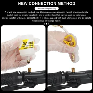 RIDERACE Hidrolik Disk Fren Mineral Yağ Boşaltma Kiti Bisiklet Yağ Boşaltma Adaptörleri Dolum Bağlantı Aparatları SHIMANO için Bisiklet Tamir Aleti - Product Image 6