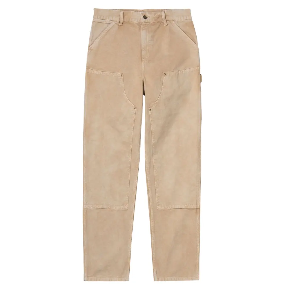 Mens khaki double knee custom pants carpenter denim painter pant trending cargo jeans for men cargo jogger pants