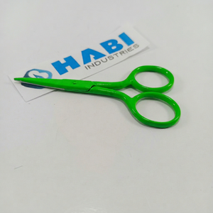 Customized Panton Color Sharp Curved Stainless Steel Right-Handed Cuticle Embroidery <b>Scissors</b> & <b>Nail</b> Shears Wholesale - Product Image 1