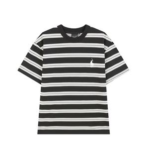 Camiseta a rayas personalizada de algodón 100% para hombre, ropa informal de tela tejida suave y transpirable en Vietnam - Product Image 1