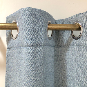 Chất Lượng Cao Biểu Tượng Tùy Chỉnh Kích Thước Rèm Cửa & Valances Phòng Khách Hoặc Phòng Ngủ Rắn Màu Xanh Màn Rèm Vải Rèm Cửa - Product Image 2