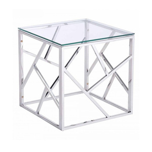 <span class=keywords><strong>Vetro</strong></span> trasparente Top <span class=keywords><strong>oro</strong></span> in acciaio inox Design contemporaneo <span class=keywords><strong>tavolino</strong></span> da caffè per mobili da <span class=keywords><strong>salotto</strong></span> o decorazioni per la casa - Product Image 5