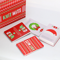 Jeu de cartes familial sur le thème de Noël, Knit Wits, jeu de cartes flash pour les fêtes de fin d'année, jeu éducatif interactif pour enfants