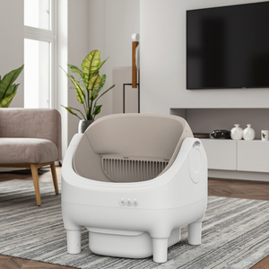 Bac à litière intelligent pour chat, automatique, facile à nettoyer, grande capacité, 65L, avec Wi-Fi, contrôle des odeurs, <span class=keywords><strong>robot</strong></span>, fabriqué en ABS - Product Image 2