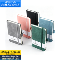 Porte-carnet élastique coloré en gros, Organisateur de poche portable en cuir souple pour étudiants