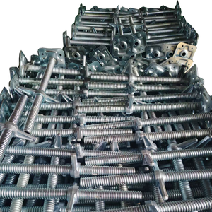 Base de vérin à vis en U galvanisée en acier Q235, pivotante et réglable, de style moderne, pour échafaudage - Product Image 1