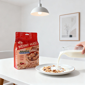 Flat Bottom Food Packaging Bags with Zipper for 500g 1kg Meat Fish Cheese and Freezer Safe Storage - Product Image 4