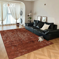 Nouveau tapis de maison en laine mélangée chinoise, fabriqué à la machine, imprimé avec un motif abstrait moderne, pour la décoration du salon et de la chambre à coucher