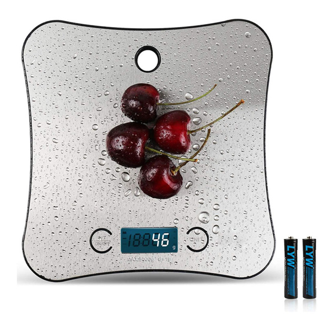 Bluetooth Digital Display Kitchen Scale Smart Weight Scale with Nutrition Value 1g Division Battery Powered