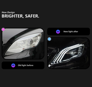 AURON Nouveau Phare LED Super Lumineux 12V 6000K CSP 36W 6000 Lumens pour Mercedes Classe R W251 2005-2013 Automobile - Product Image 4