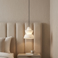 Lampe de plafond nordique moderne en marbre d'alabâtre blanc, réglable en hauteur, pour salle à manger, table de chevet, restaurant, luminaire suspendu