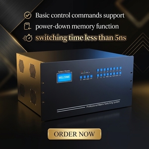 Conmutador de matriz 4K 40x40 HDCP 1.4, 40 entradas y 40 salidas, compatible con APP y interfaz web, control remoto - Product Image 1