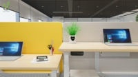 IULTRA support de bureau électrique réglable en hauteur cadre à double moteur avec option supérieure personnalisée Design moderne pour les amateurs de bricolage