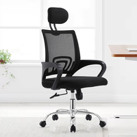 Chaise de bureau ergonomique en maille avec accoudoirs fixes pour personnes en surpoids, cadre noir et blanc, inclinaison et levage électriques, design moderne