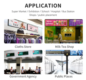 19.5 28.6 36 38.5 Inch 1920*540 Plug and Play Digital Signage Support Android Os ultra Wide <strong>Lcd</strong> Stretched bar Shelf Display - Product Image 6