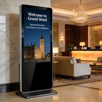 OEM 49 İnç Kapasitif Dokunmatik Ekranlı Ayaklı Kiosk Android Reklam Ekranı Bulut Tabanlı CMS RDM Kapalı Alanlar İçin Alışveriş Merkezi Otel Kullanımına Uygun