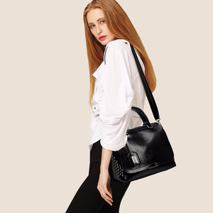 กระเป๋าถือวินเทจแบบมีหมุด กระเป๋าหนัง PU สำหรับผู้หญิง กระเป๋าสะพายไหล่ประดับเลื่อม กระเป๋าถือหนังดีไซน์เนอร์สำหรับผู้หญิง กระเป๋าถือหรูหราสำหรับสุภาพสตรี - Product Image 2