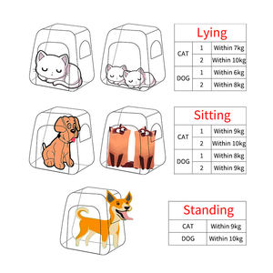 Sac à dos roulant personnalisé pour animaux de compagnie chien transporteur extensible pliable pour chat avec roues - Product Image 6