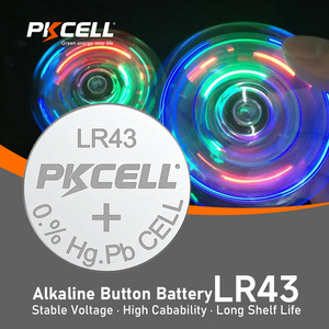 Pkcell קיבולת גבוהה 1.5v <span class=keywords><strong>ag12</strong></span> lr20 lr20 <span class=keywords><strong>lr43</strong></span> 186 386 לחצן תא כף אלקליין עבור שעון אלקטרוניקה - Product Image 5