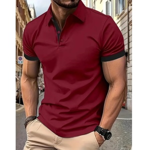 Polo de golf classique pour homme, manches courtes, col à double bordure, séchage rapide, performance optimale - Product Image 1