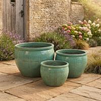 Pot Tanaman Oriental Grosir untuk Luar & Dalam Ruangan, Pot Bunga Modern, Pot Taman Elegan
