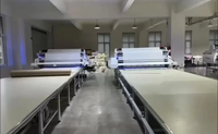 Machine d'étalement automatique pour tissus tissés, tricotés et non tissés, y compris interlock, toile et denim