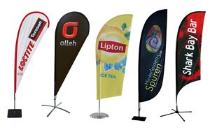 Agente de Compras QM, Bandera Publicitaria Personalizada para Exteriores, Bandera en Forma de Lágrima, Bandera de Pluma para Playa, Publicidad Promocional - Product Image 3