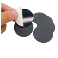 Patins de protection circulaires noirs en caoutchouc auto-adhésifs pour armoires de cuisine, tiroirs, meubles, portes, coussinets en silicone