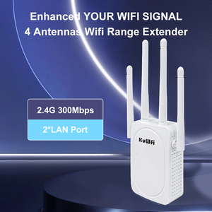 Giao Hàng Nhanh Chóng Kuwfi Bảo Hiểm Rộng 300Mbps Tăng Cao Ăng Ten <span class=keywords><strong>Wifi</strong></span> Booster Mạnh Mẽ Tín Hiệu Không Dây Mini <span class=keywords><strong>Wifi</strong></span> <span class=keywords><strong>Repeater</strong></span> - Product Image 3