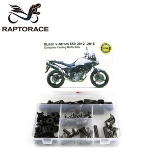 Raptorace-Kit de tornillos de carenado de acero para motocicleta Suzuki, Kit de tornillos de sujeción de montaje para motocicleta Suzuki <span class=keywords><strong>DL650</strong></span> Vstorm 650 <span class=keywords><strong>2012</strong></span>-2016Aftermarket 10,9 - Product Image 1