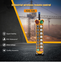 Module de tension F24-14S 16V-65V 65V-440V, télécommande radio industrielle à 14 boutons, émetteur sans fil pour grue