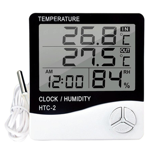 Thermomètre d'ambiance numérique domestique thermomètre hygromètre numérique incubateur avec longue sonde - Product Image 1
