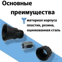 Porte-buse de lave-auto haute pression 1/4F-1/4NPT avec protection noire 1/4 raccord femelle à lance mâle